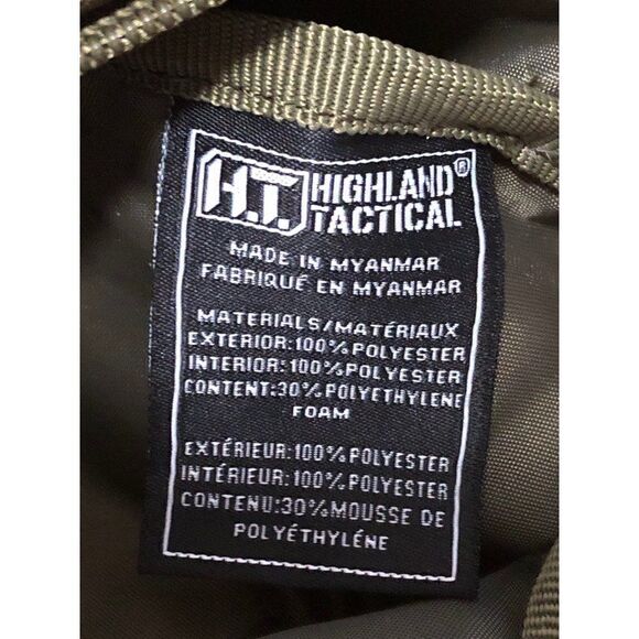 HIGHLAND Tactical Military Style Waist Bag Molle Webbing Pouch Camping Hiking - Picture 5 of 6